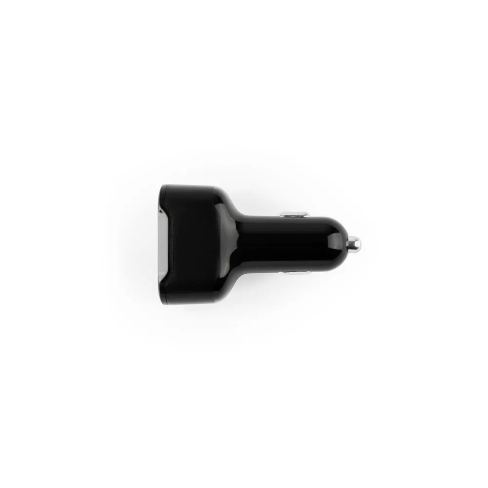 Adaptador de isqueiro com porta USB-A 18W e USB-C 20W em 100% rABS