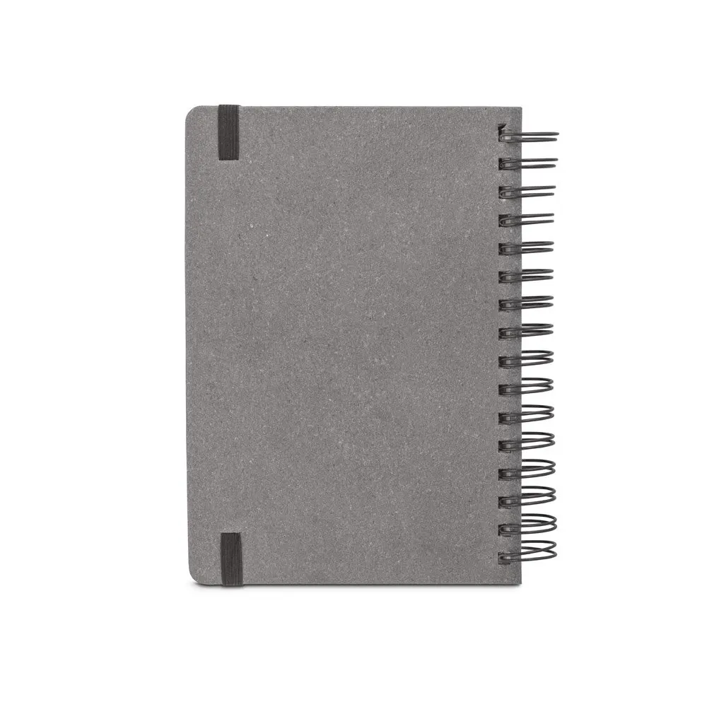 Agenda A5, com argolas, em pele (58% reciclada)