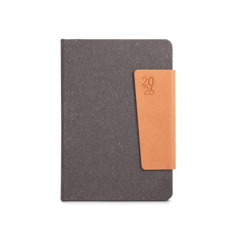 Agenda A5 em pele (58% reciclada)