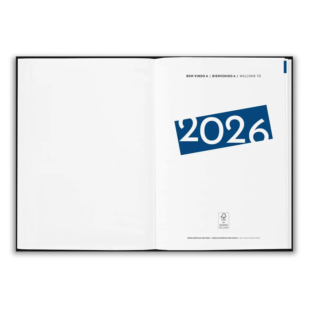 Agenda B5 em PET reciclado (100% rPET)