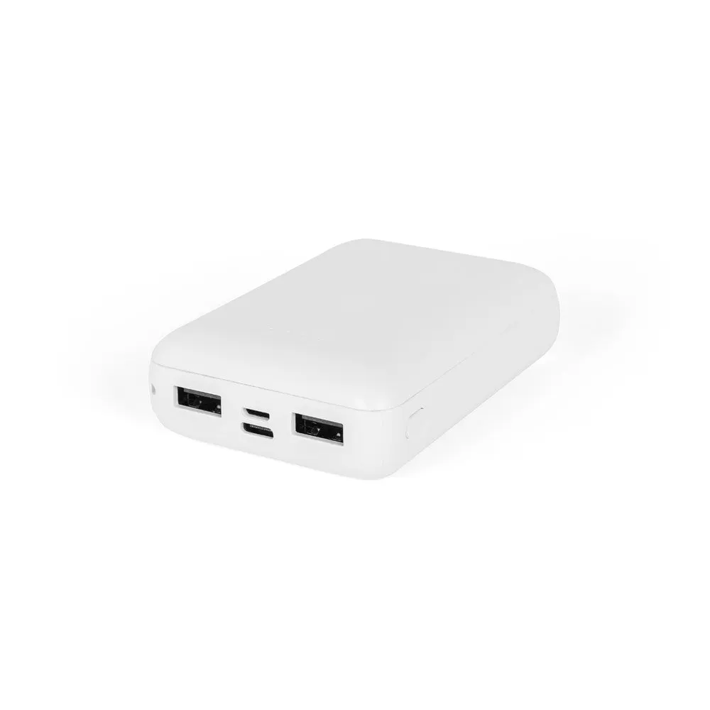 Bateria portáti em ABS 100% reciclado e capacidade de 10’000 mAh