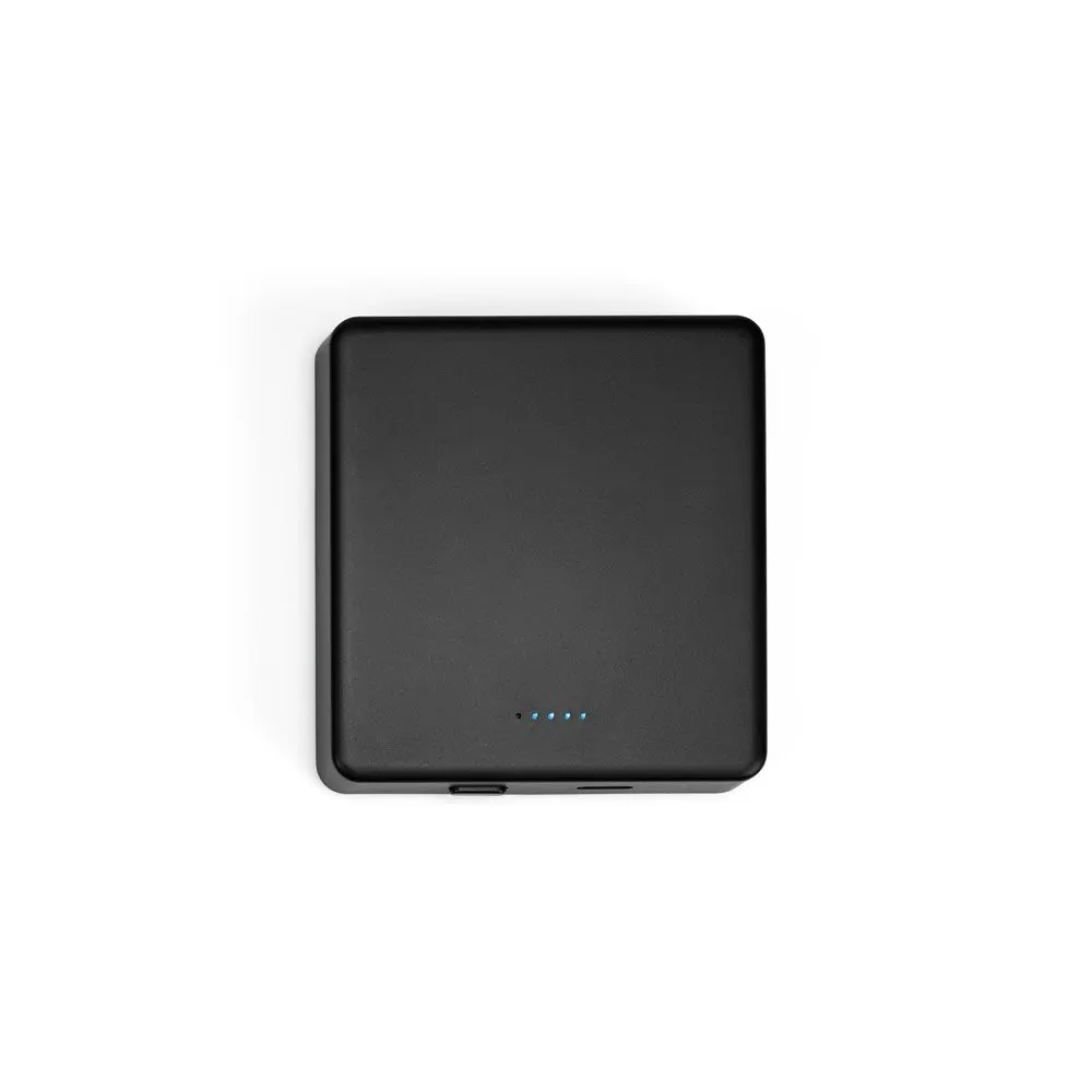Bateria portátil de carregamento rápido em ABS 100% reciclado com acabamento em mate e capacidade de 5’000 mAh