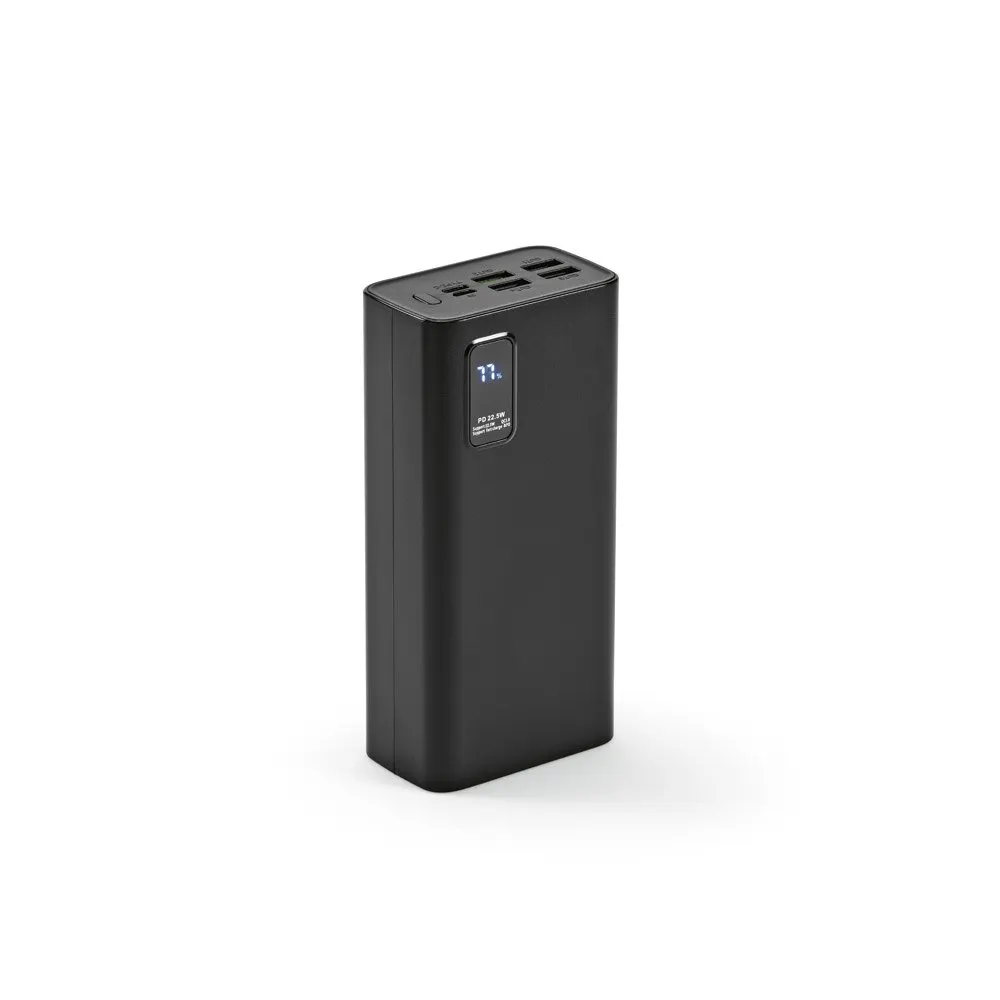 Bateria portátil em ABS 100% reciclado e bateria em lítio 30’000 mAh