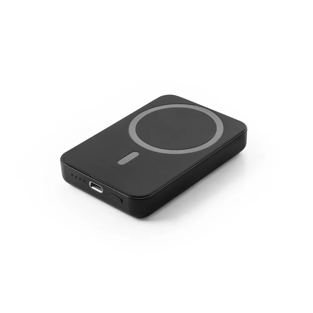 Bateria portátil em ABS 100% reciclado e bateria em lítio com capacidade de 5’000 mAh