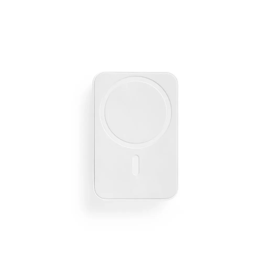 Bateria portátil em ABS 100% reciclado e bateria em lítio com capacidade de 5’000 mAh