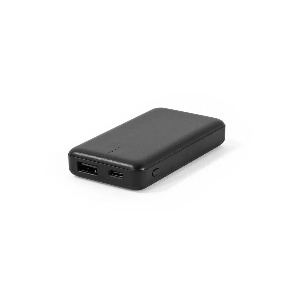 Bateria portátil em ABS 100% reciclado e capacidade de 4’000 mAh