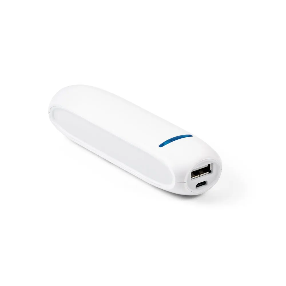 Bateria portátil em ABS e bateria de lítio com capacidade de 1’500 mAh