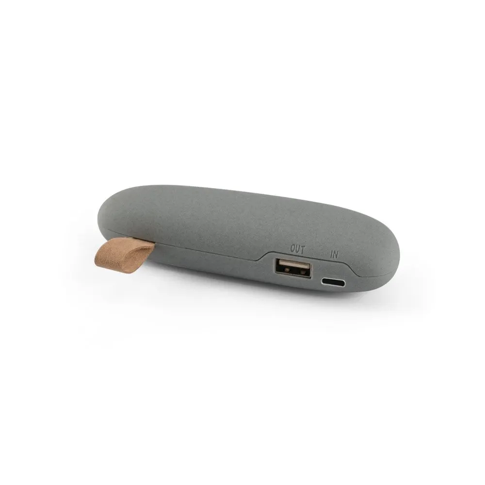 Bateria portátil em ABS e bateria de lítio com capacidade de 2’000 mAh