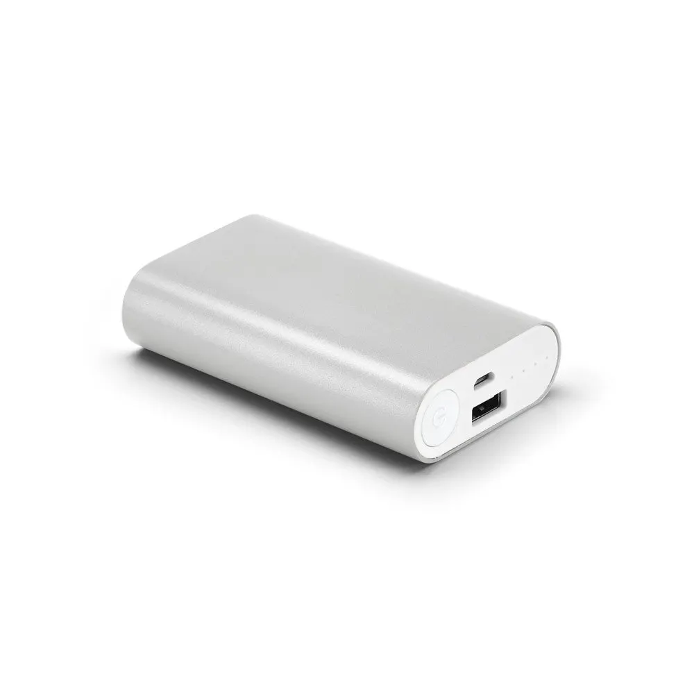 Bateria portátil em alumínio e bateria em lítio 4’000 mAh