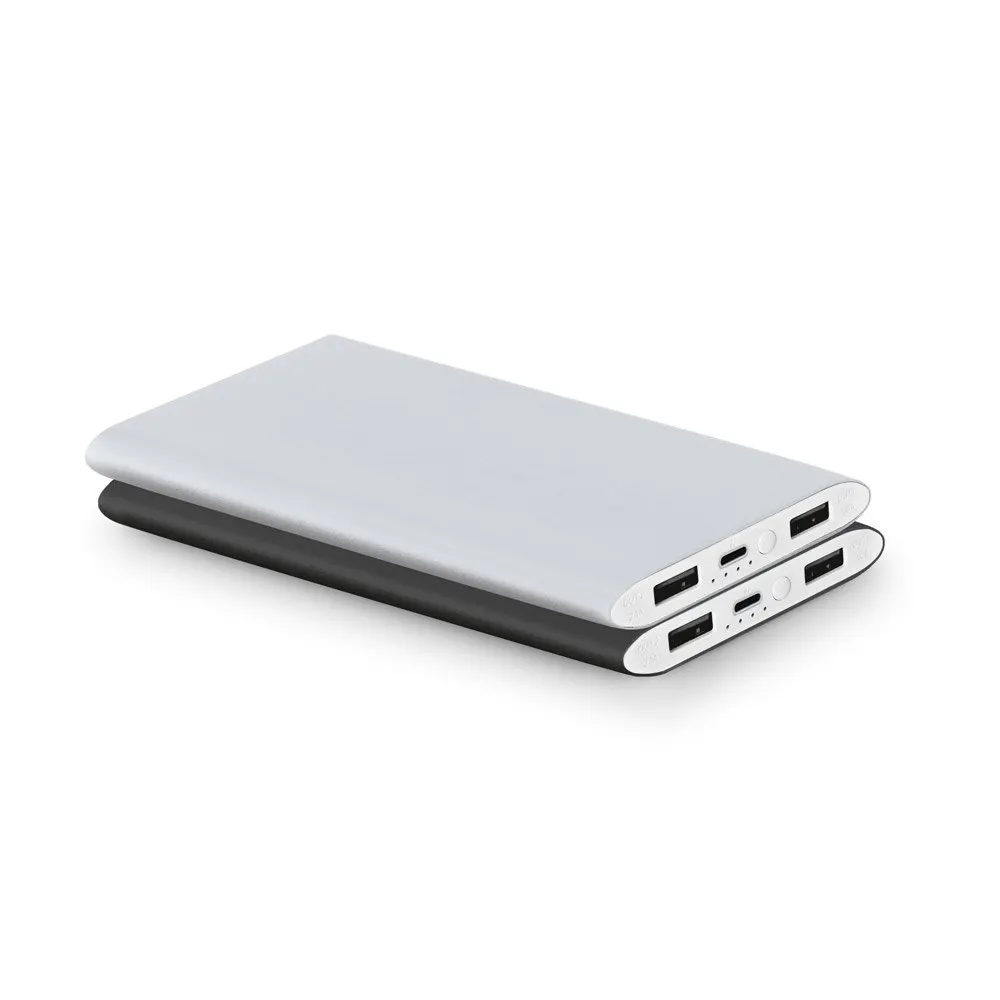 Bateria portátil em alumínio e bateria em lítio 7’200 mAh