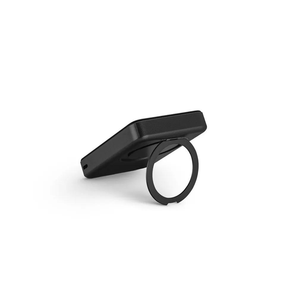 Bateria portátil magnética em ABS 100% reciclado com suporte, carregador wireless super-rápido 15W e capacidade de 10’000 mAh