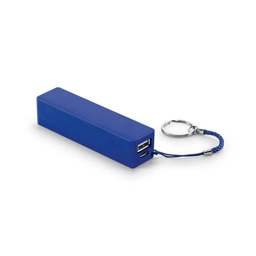 Bateria portátil em ABS com capacidade de 1 200 mAh