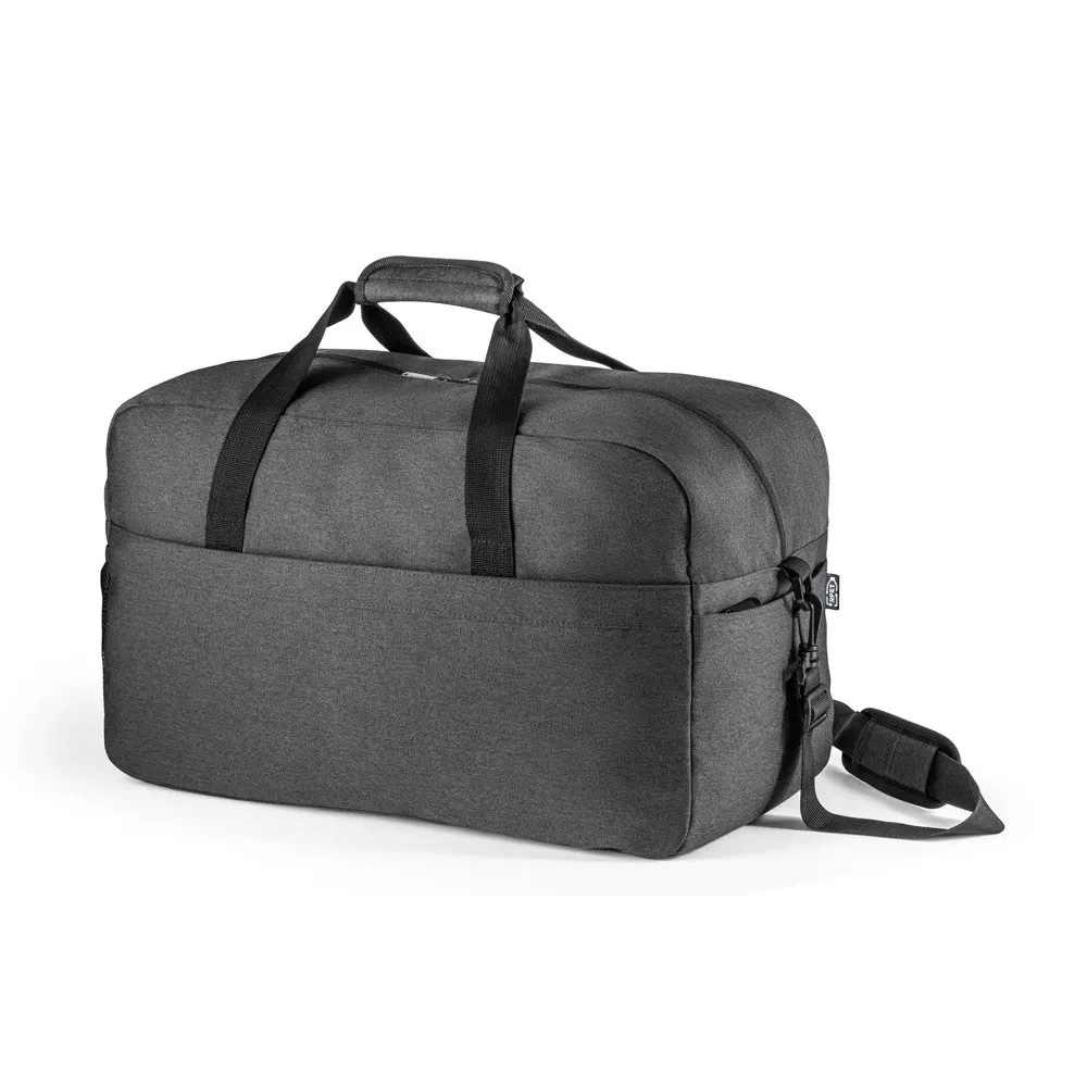 Bolsa esportiva em poliéster reciclado 600D de alta densidade com fundo em placa semi-rígida 31 L