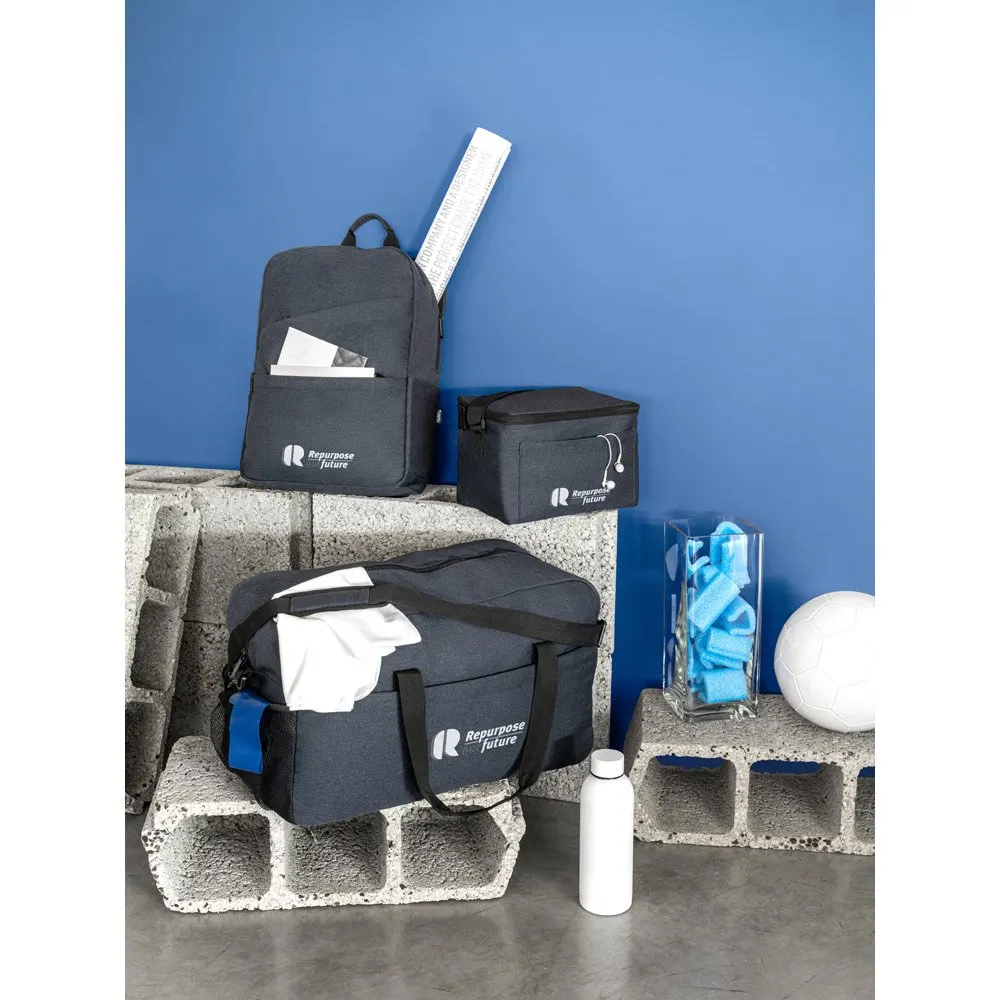 Bolsa esportiva em poliéster reciclado 600D de alta densidade com fundo em placa semi-rígida 31 L