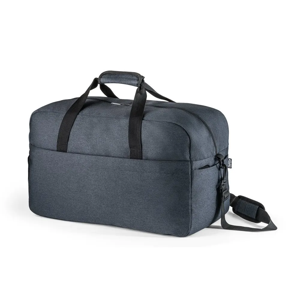 Bolsa esportiva em poliéster reciclado 600D de alta densidade com fundo em placa semi-rígida 31 L