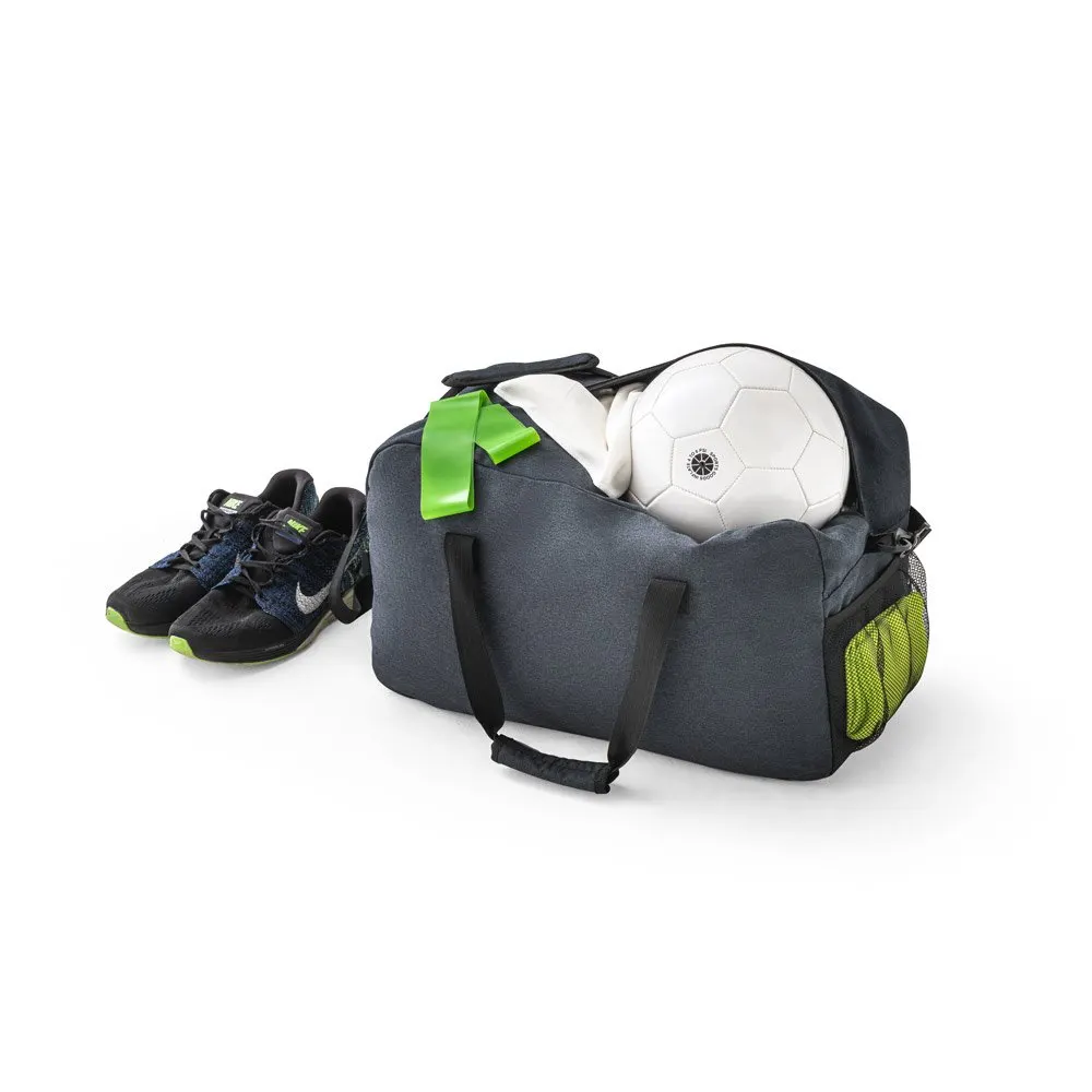 Bolsa esportiva em poliéster reciclado 600D de alta densidade com fundo em placa semi-rígida 31 L