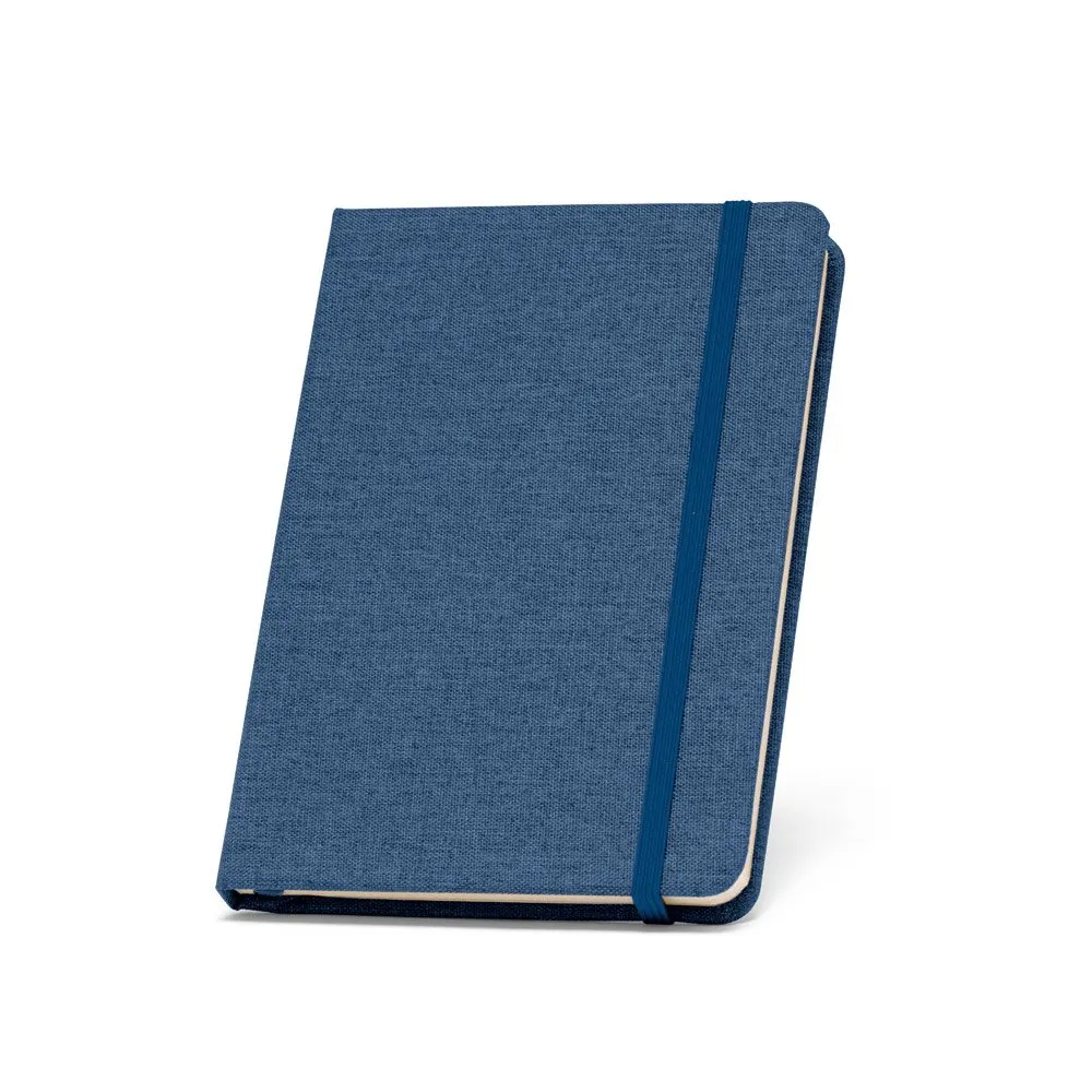 Caderno A5 de capa dura em PET 100% reciclado com 192 páginas pautadas