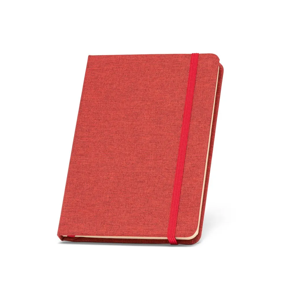 Caderno A5 de capa dura em PET 100% reciclado com 192 páginas pautadas