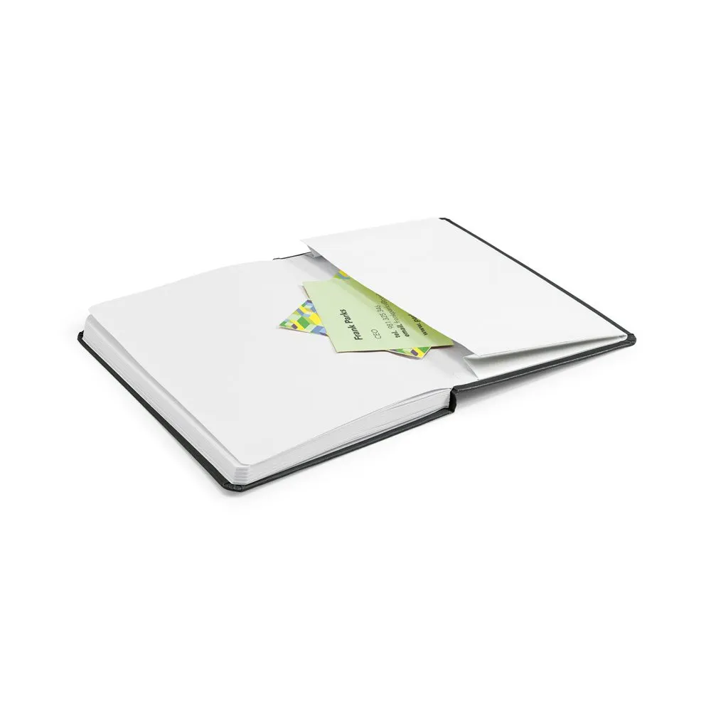Caderno A5 de capa dura em PU com 160 páginas pautadas