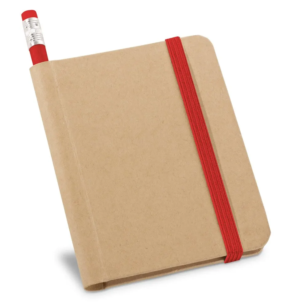 Caderno A7 de capa rígida em papel com 140 páginas lisas