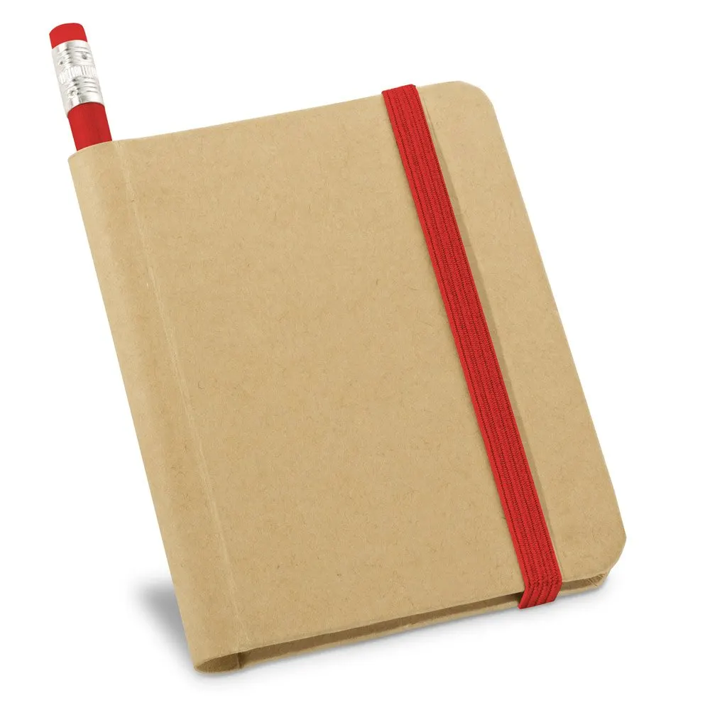 Caderno A7 em cartão com páginas lisas