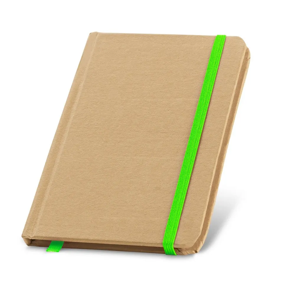 Caderno de bolso de capa dura com 160 páginas lisas recicladas
