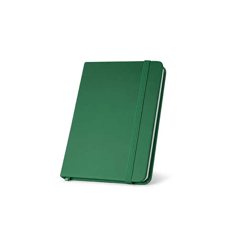 Caderno de bolso de capa dura em c. sintético com 160 páginas lisas