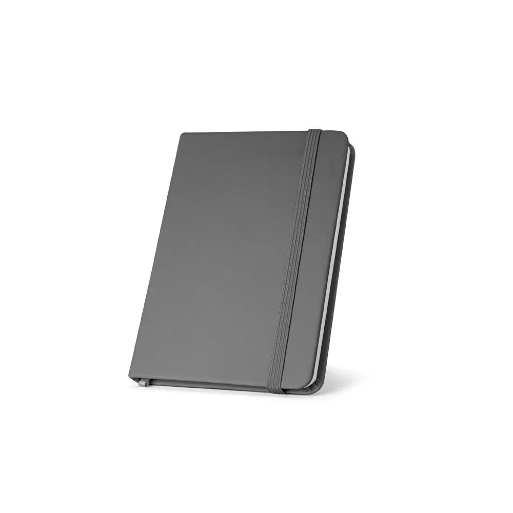 Caderno de bolso de capa dura em c. sintético com 160 páginas lisas