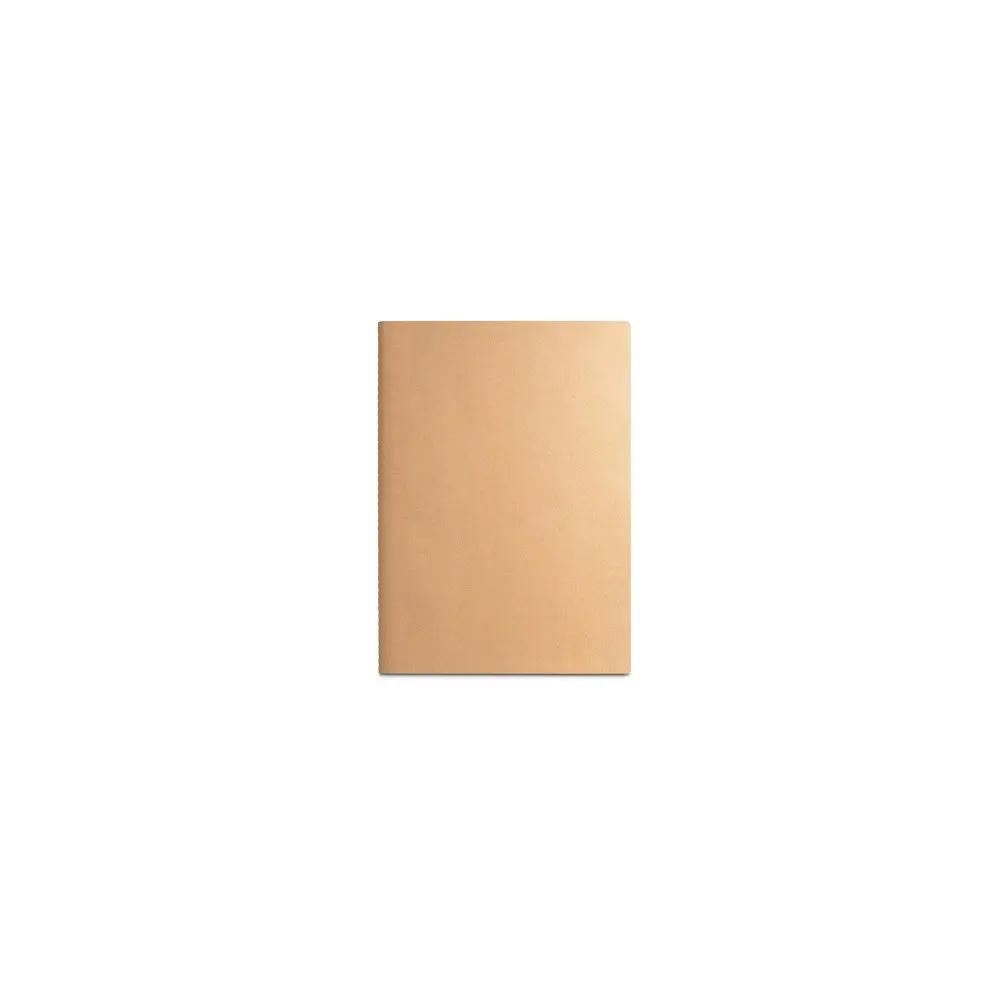 Caderno de capa flexível em cartão (250 g/m²) com 80 páginas lisas