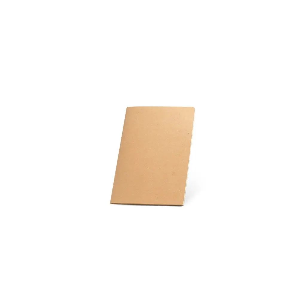 Caderno de capa flexível em cartão (250 g/m²) com 80 páginas lisas