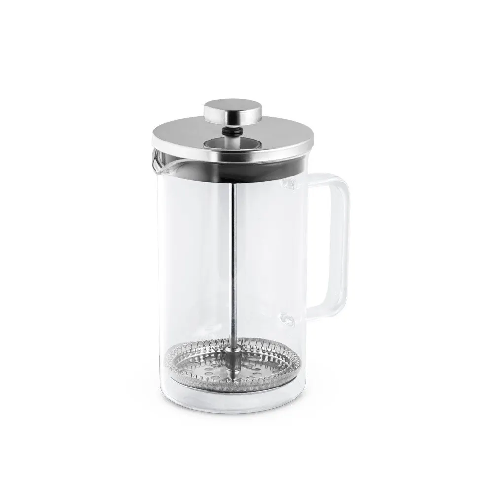 Cafeteira em vidro borossilicato com tampa em aço inox 600 mL