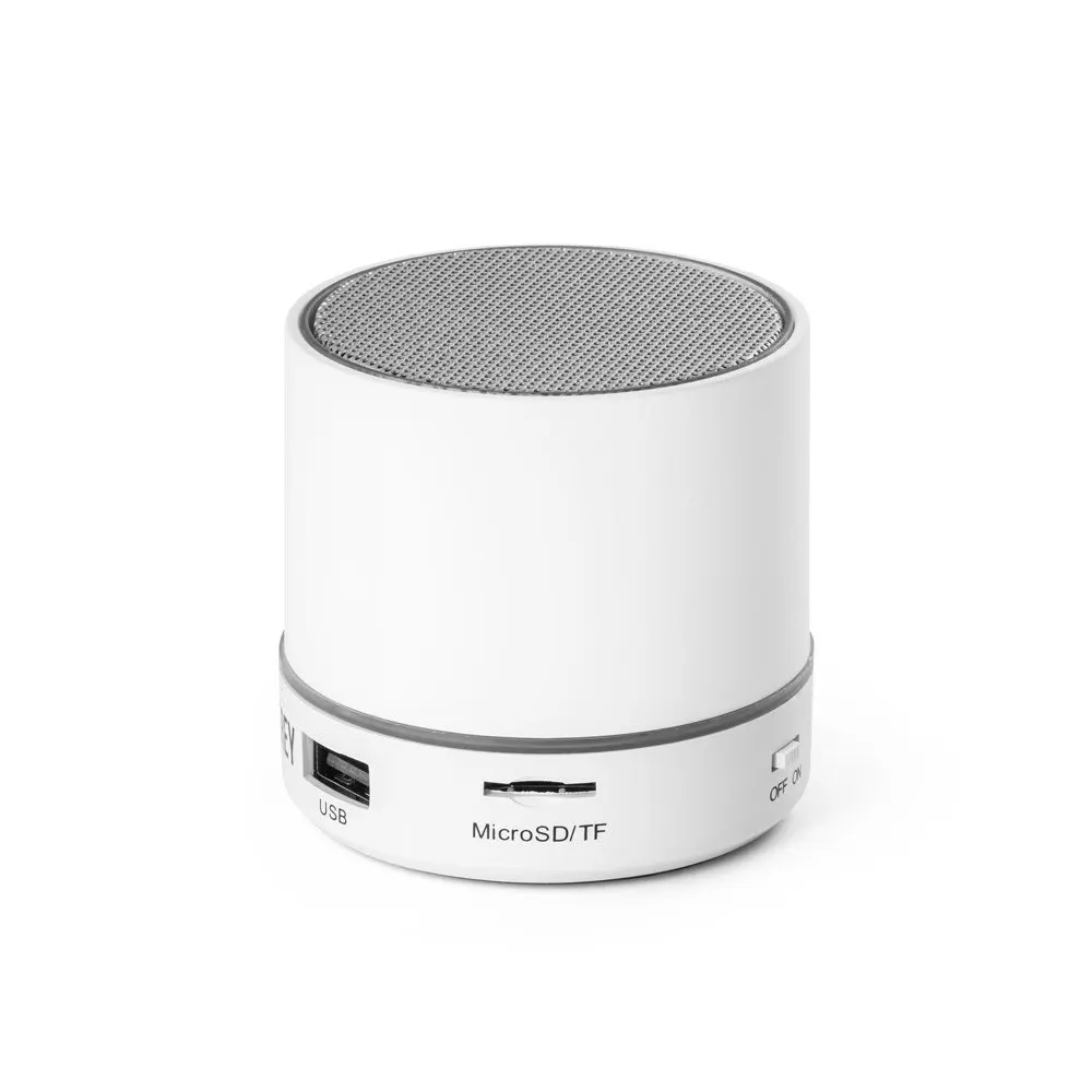 Caixa de som com microfone em ABS