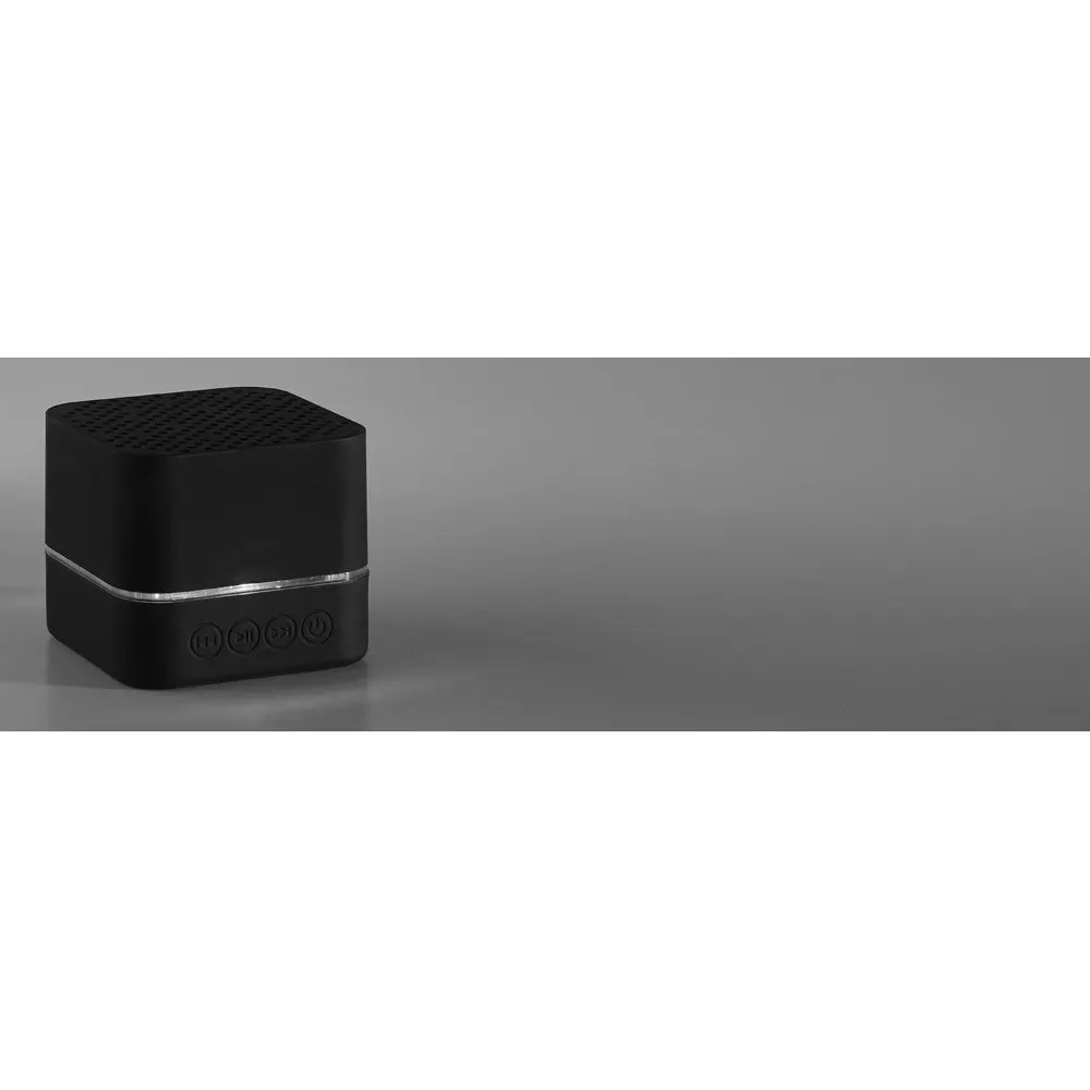 Caixa de som em ABS com luz LED interior e autonomia de 2h
