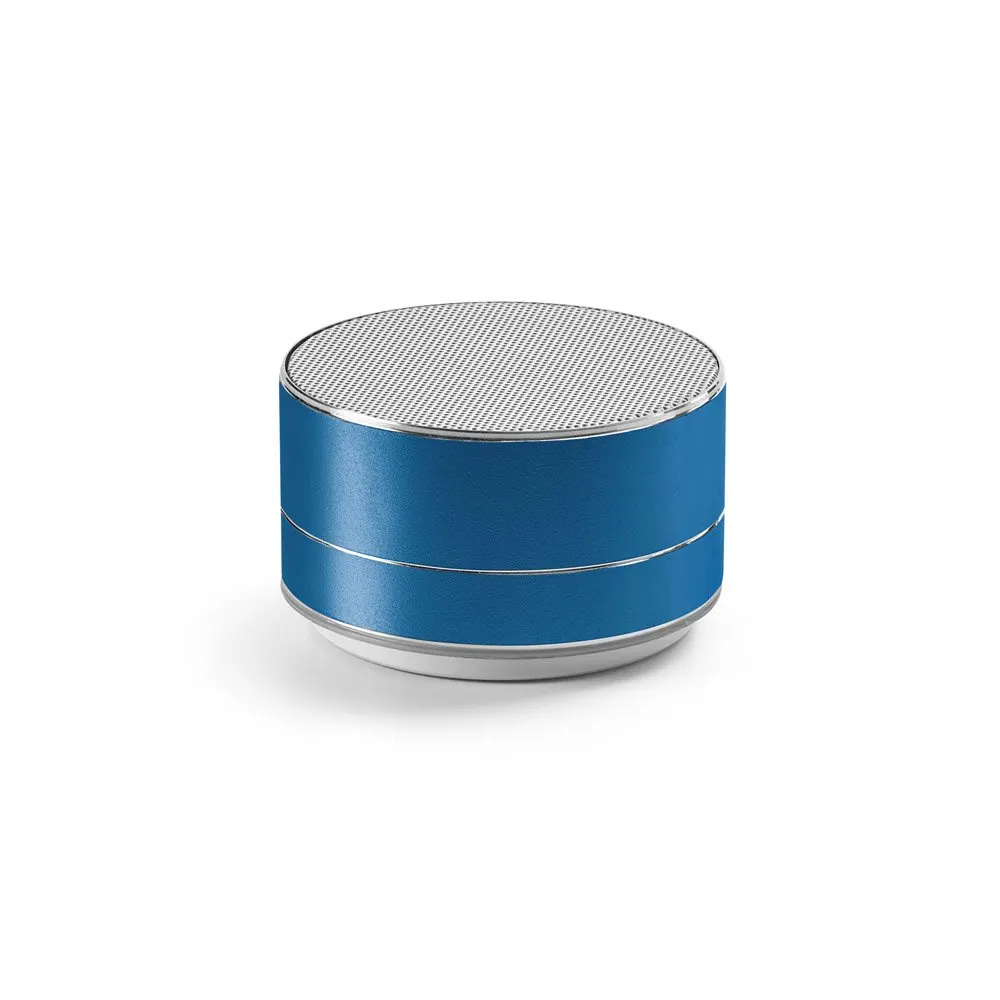 Caixa de som em alumínio 100% reciclado com microfone e autonomia de 3h