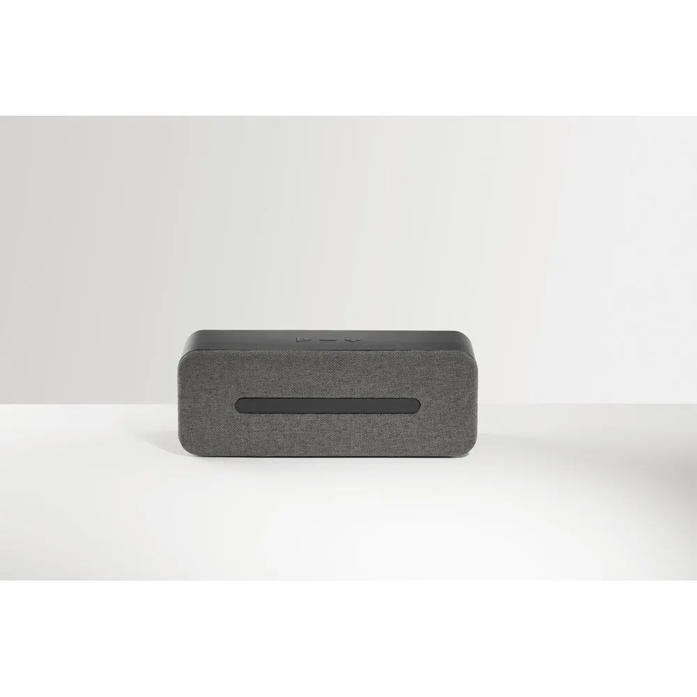 Caixa de som portátil com microfone em ABS