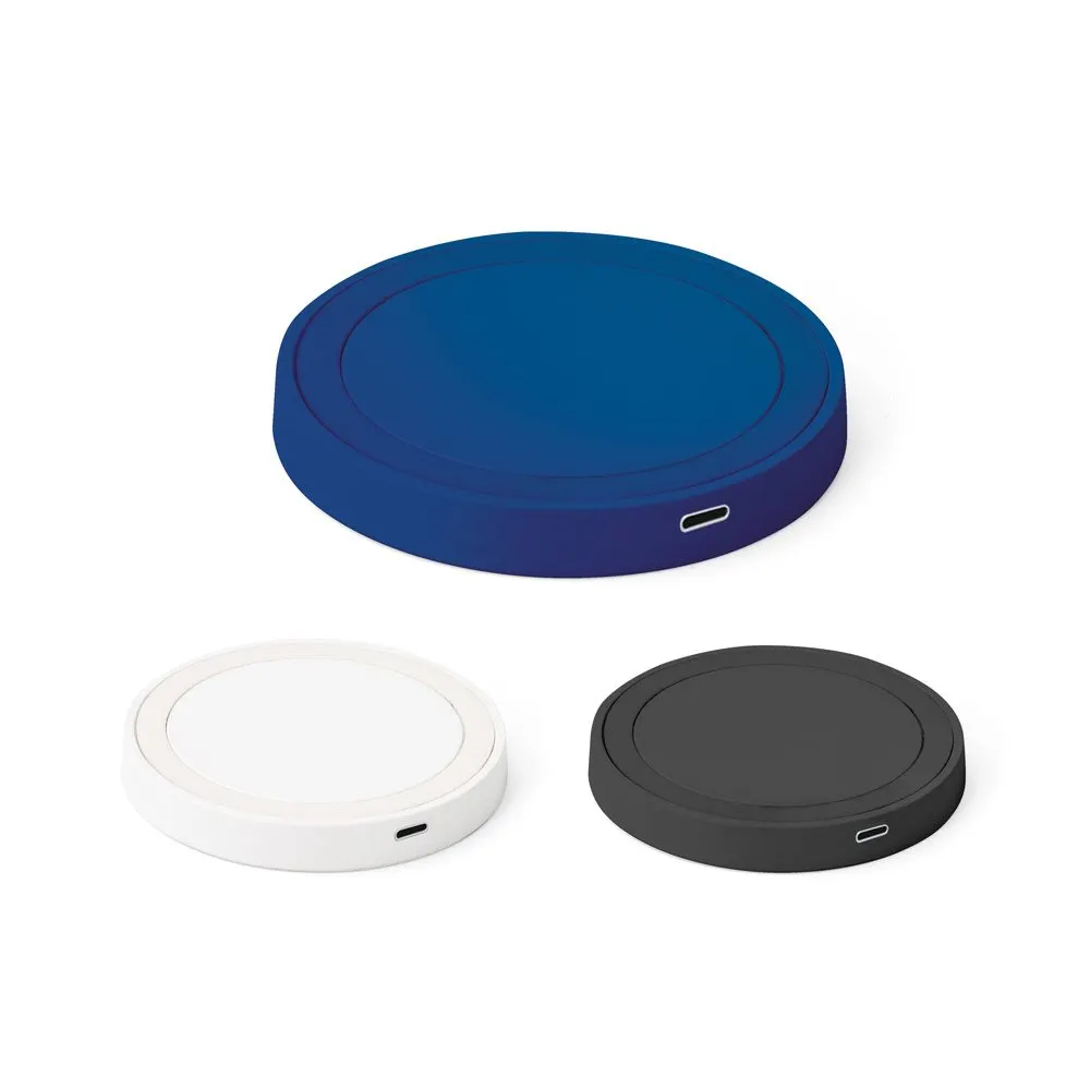 Carregador wireless super-rápido em ABS e silicone 15W