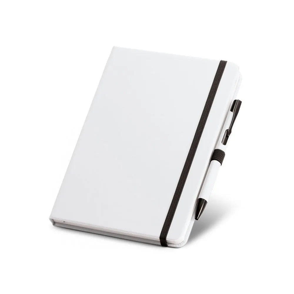 Conjunto de caderno A5 e esferográfica