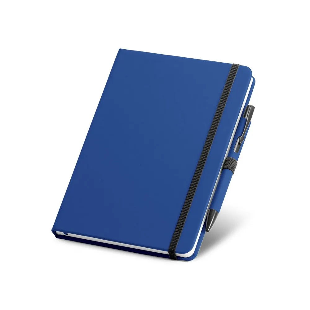 Conjunto de caderno A5 e esferográfica