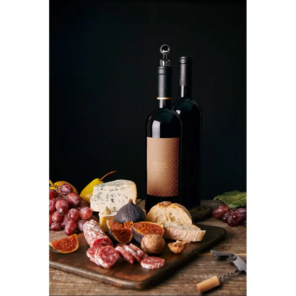 Conjunto para vinho em zinco