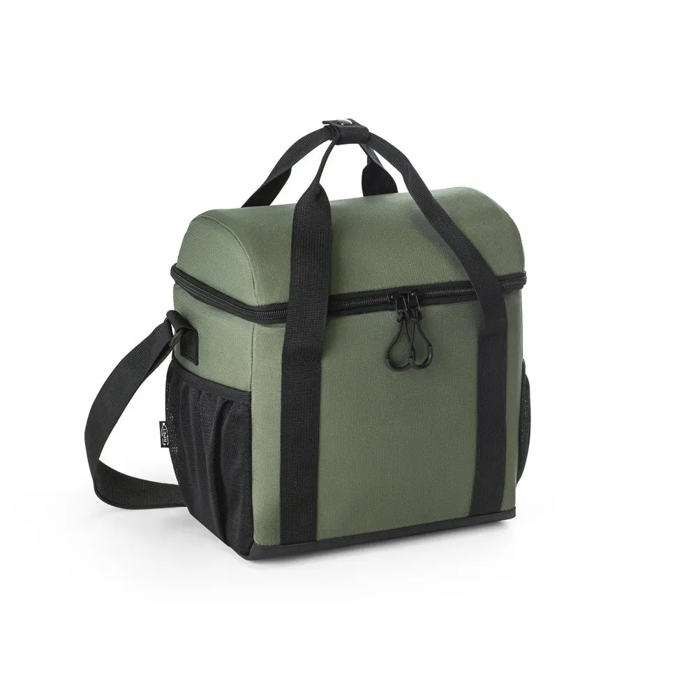Cooler. Bolsa térmica almofadada 600D ripstop em poliéster reciclado com interior forrado em PEVA 11 L