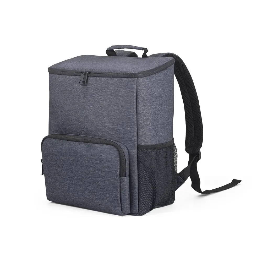 Cooler. Mochila com isolamento térmico em Nylon 2Tone com interior forrado em PEVA 14 L