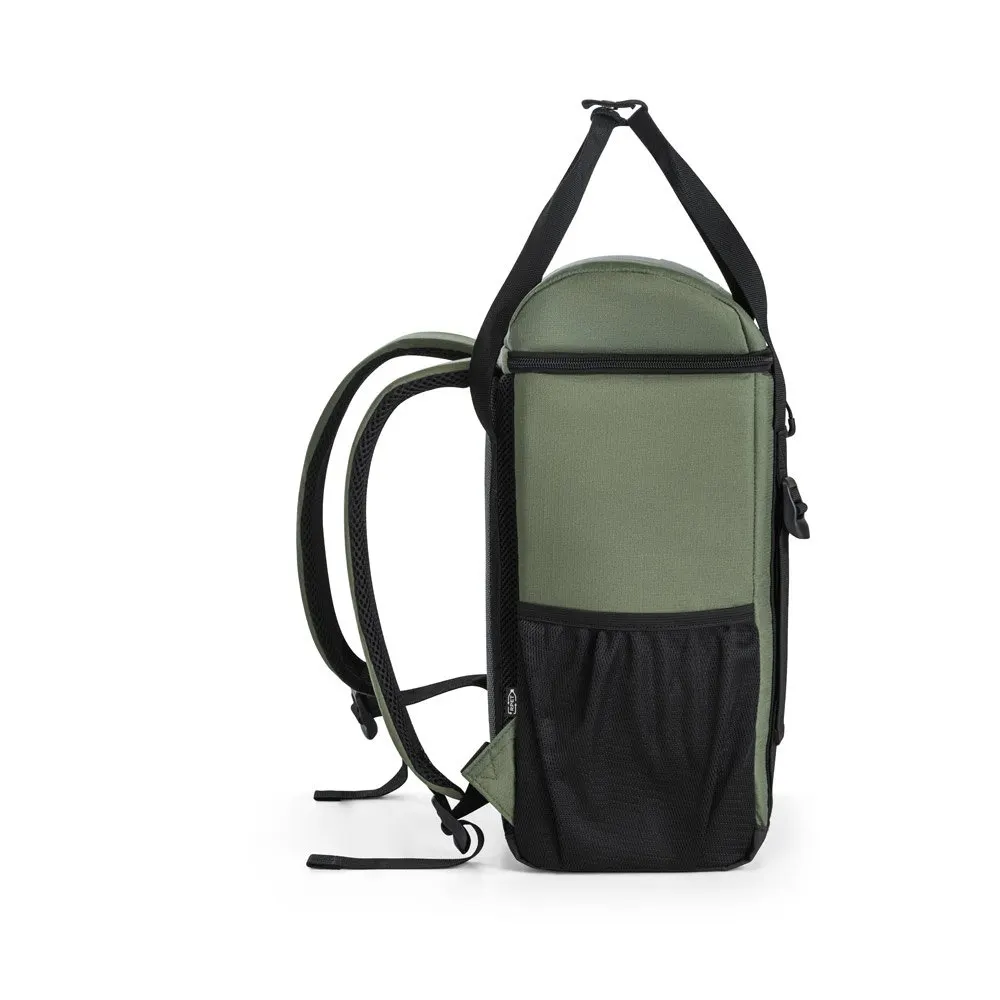 Cooler. Mochila térmica almofadada em 600D ripstop em poliéster reciclado com interior forrado em PEVA 16 L