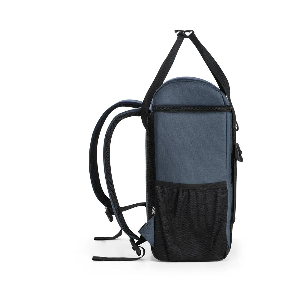 Cooler. Mochila térmica almofadada em 600D ripstop em poliéster reciclado com interior forrado em PEVA 16 L