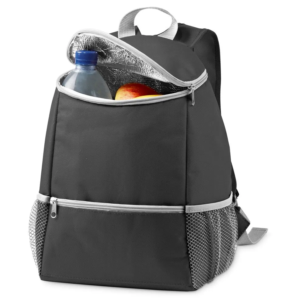 Cooler. Mochila térmica em 600D com bolso frontal 9 L
