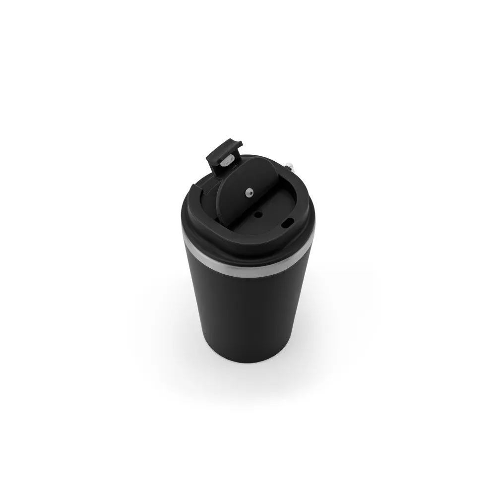Copo de viagem em aço inox 90% reciclado com parede dupla e acabamento em mate 460 mL