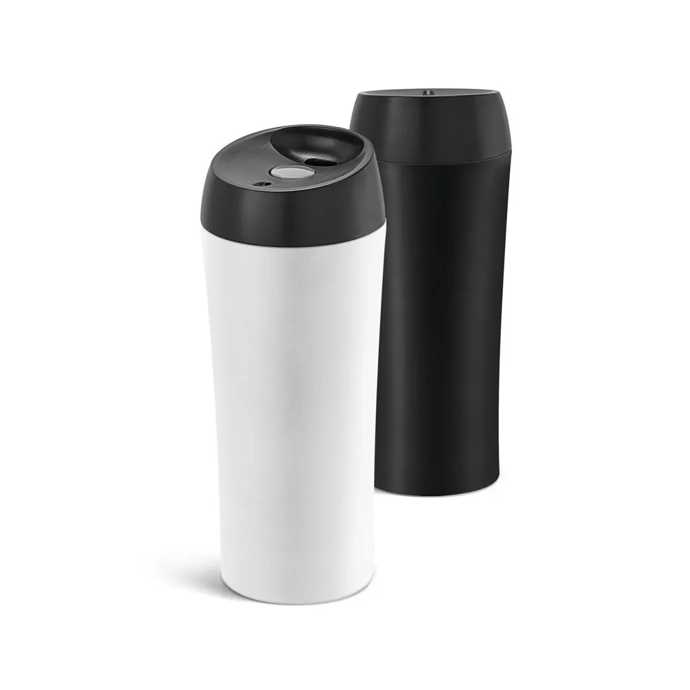 Copo de viagem em aço inox, térmico com parede dupla isolada a ar 470 mL