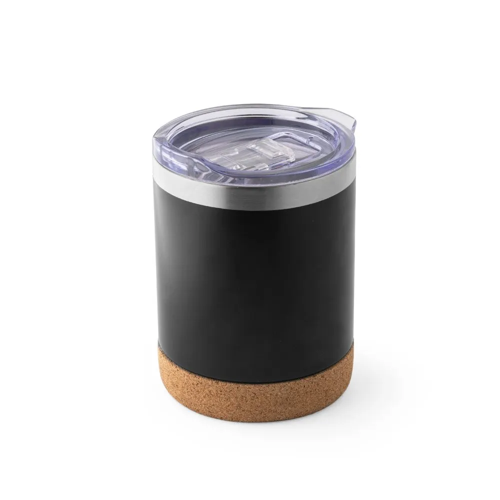 Copo de viagem em aço inox térmico, com parede dupla isolada a vácuo 400 mL