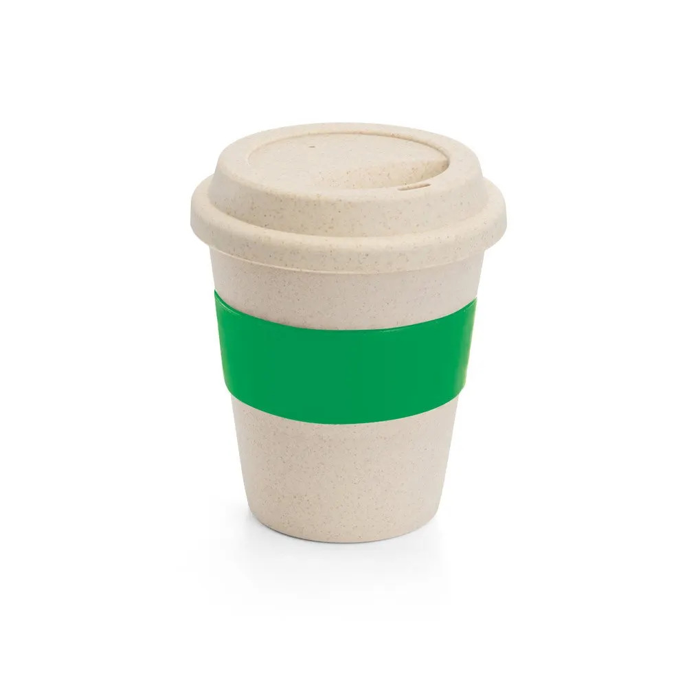 Copo de viagem em fibra de bambu (60%) e PP (40%) 380 mL