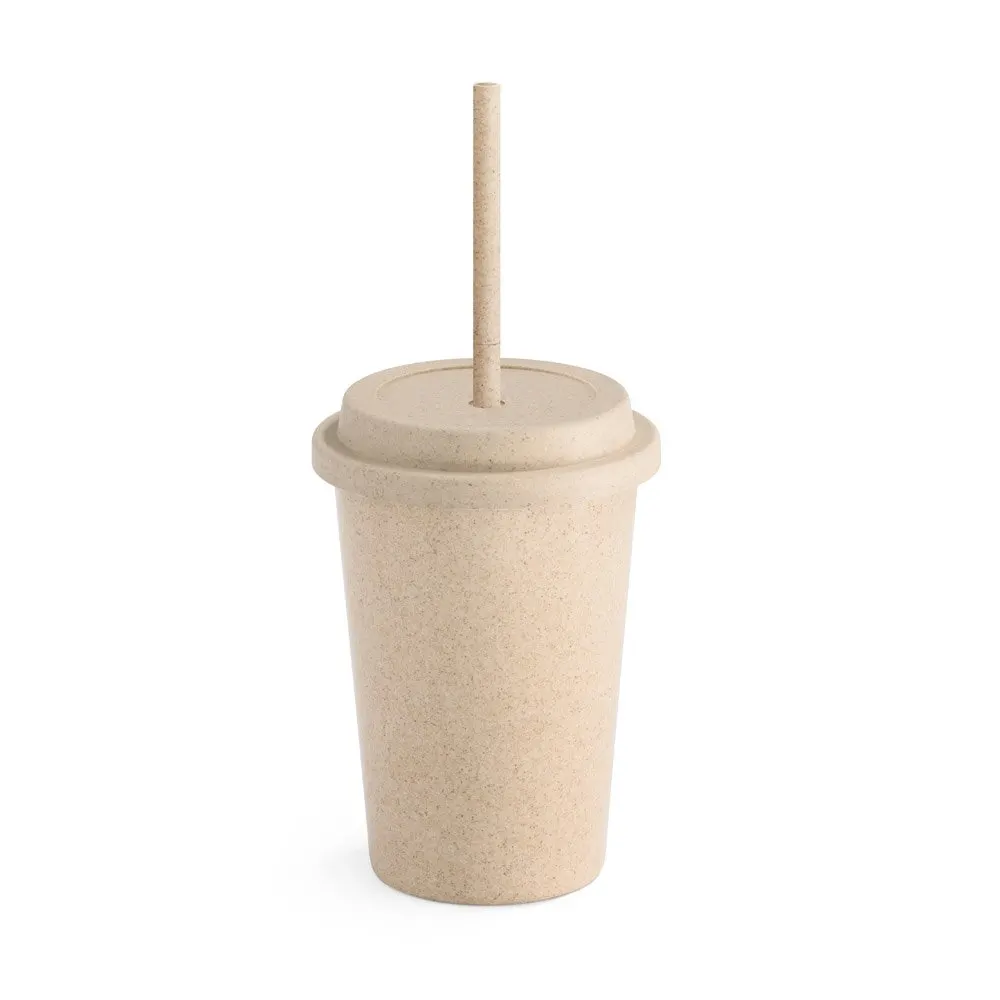 Copo de viagem em fibra de bambu (60%) e PP (40%) 450 mL