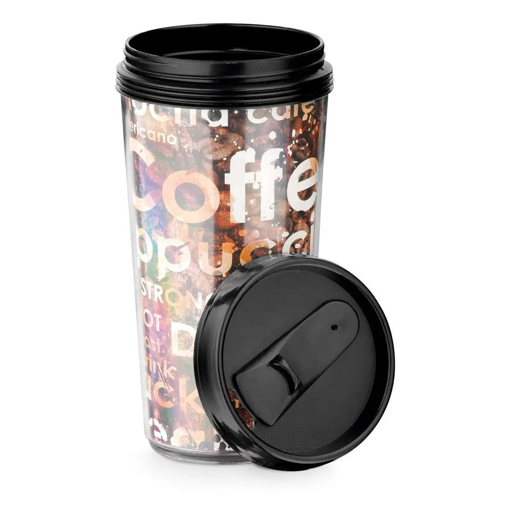 Copo de viagem em PP e PS 520 mL